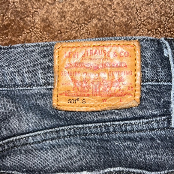 Levi’s 501 Skinny Jeans Black Denim W26 L28 - Picture 8 of 10